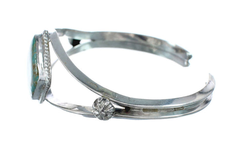 Native American Sterling Silver Navajo Turquoise Cuff Bracelet JX128596