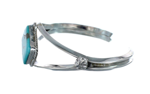 Native American Sterling Silver Navajo Turquoise Cuff Bracelet JX128599
