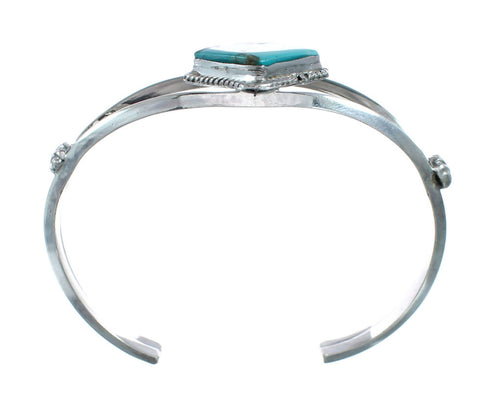 Native American Sterling Silver Navajo Turquoise Cuff Bracelet JX128599