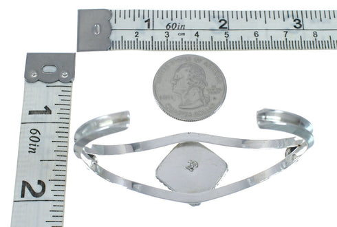 Native American Sterling Silver Navajo Turquoise Cuff Bracelet JX128599