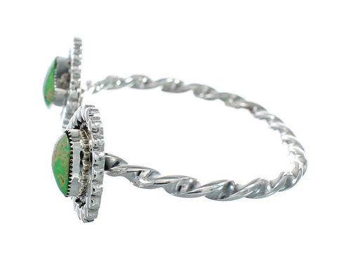 Native American Sterling Silver Turquoise Cuff Bracelet JX128637