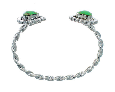Native American Sterling Silver Turquoise Cuff Bracelet JX128637