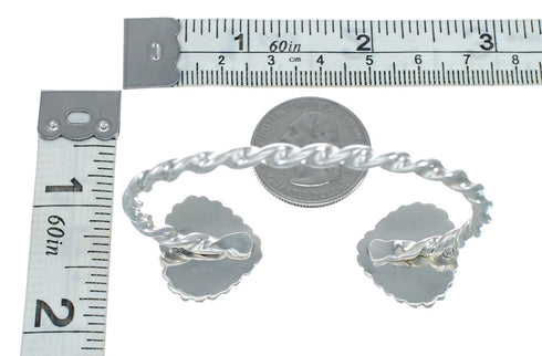 Native American Sterling Silver Turquoise Cuff Bracelet JX128637