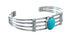 Native American Sterling Silver Navajo Turquoise Cuff Bracelet JX128647