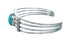 Native American Sterling Silver Navajo Turquoise Cuff Bracelet JX128647