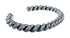 Navajo Genuine Twisted Sterling Silver Cuff Bracelet JX128721