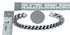 Navajo Genuine Twisted Sterling Silver Cuff Bracelet JX128721