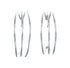 Native American Sterling Silver Post Hoop Earrings JX128923