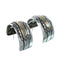 Genuine Sterling Silver And 14KG Navajo Post Hoop Earrings JX128931