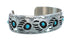 Native American Sterling Silver Turquoise Bear Paw Cuff Bracelet JX128854