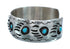 Native American Sterling Silver Turquoise Bear Paw Cuff Bracelet JX128854