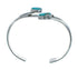 Native American Sterling Silver Turquoise Cuff Bracelet JX128848
