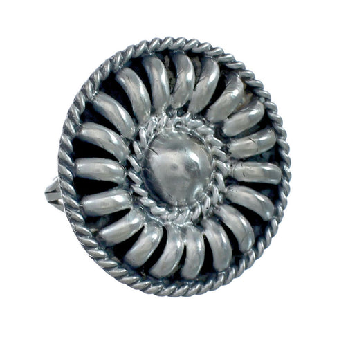Authentic Sterling Silver Native American Ring Size 7 JX129012