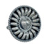 Authentic Sterling Silver Native American Ring Size 7 JX129012