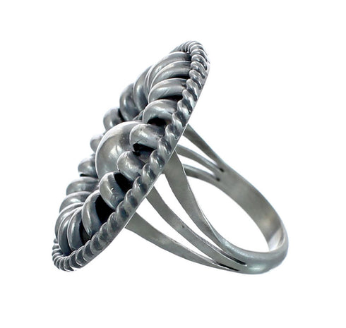 Authentic Sterling Silver Native American Ring Size 8-1/2 JX129014