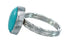 Native American Turquoise Sterling Silver Ring Size 7 JX129018