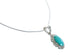 Sterling Silver Turquoise Italian Snake Chain Necklace Set AX128974