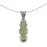 Sterling Silver Turquoise And Opal Inlay Southwestern Italian Snake Chain Necklace Set AX129049