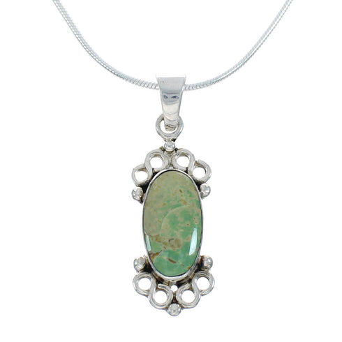 Sterling Silver Turquoise Southwestern Italian Snake Chain Necklace Set AX129066