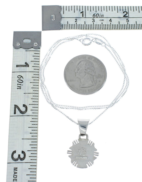 Southwest Multicolor Inlay Sterling Silver Box Chain Necklace Set JX129265