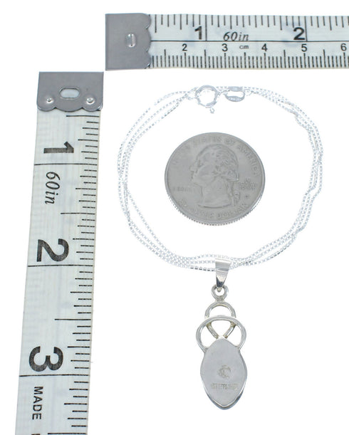 Southwest Multicolor Inlay Sterling Silver Box Chain Necklace Set JX129264