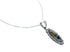 Southwest Multicolor Inlay Sterling Silver Box Chain Necklace Set JX129096