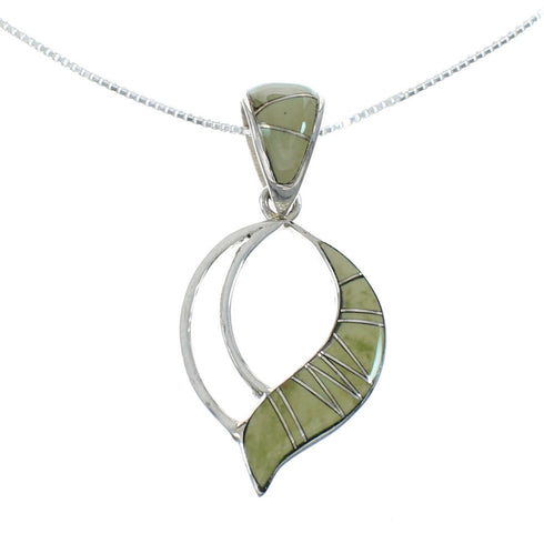 Southwest Turquoise Inlay Sterling Silver Box Chain Necklace Set JX129088