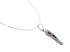 Southwest Multicolor Inlay Sterling Silver Box Chain Necklace Set JX129080