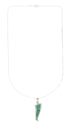 Southwest Turquoise Inlay Sterling Silver Box Chain Necklace Set JX129083