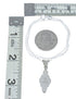 Southwest Magenta Turquoise Sterling Silver Box Chain Necklace Set JX129104