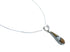 Southwest Multicolor Inlay Sterling Silver Box Chain Necklace Set JX129111