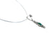 Southwest Turquoise Sterling Silver Snake Chain Necklace Set JX129170