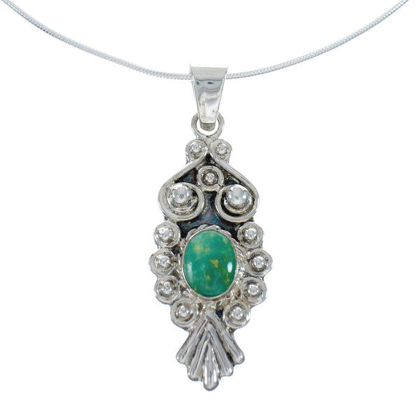 Southwest Turquoise Sterling Silver Snake Chain Necklace Set JX129166