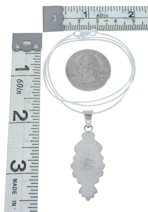 Southwest Turquoise Sterling Silver Snake Chain Necklace Set JX129166