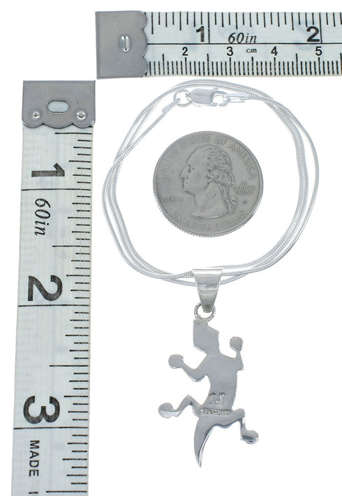 Southwest Turquoise Lizard Inlay Sterling Silver Snake Chain Necklace Set JX129172