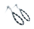 Hematite Bead Sterling Silver Southwest Bead Post Dangle Earrings JX129194