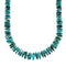 Native American Sterling Silver Turquoise Bead Necklace JX129221