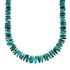 Native American Sterling Silver Turquoise Bead Necklace JX129221