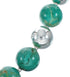 Native American Sterling Silver Turquoise Bead Necklace JX129231