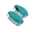 Native American Sterling Silver Turquoise Post Earrings AX129280