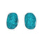 Native American Sterling Silver Turquoise Post Earrings AX129282