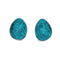 Native American Sterling Silver Turquoise Post Earrings AX129285