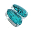 Native American Sterling Silver Turquoise Post Earrings AX129287