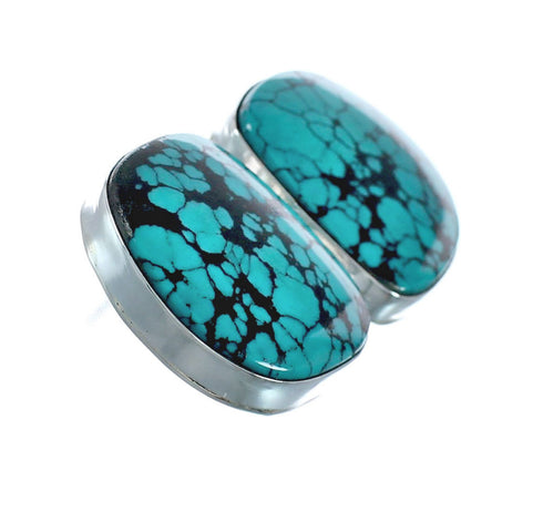 Native American Sterling Silver Turquoise Post Earrings AX129290