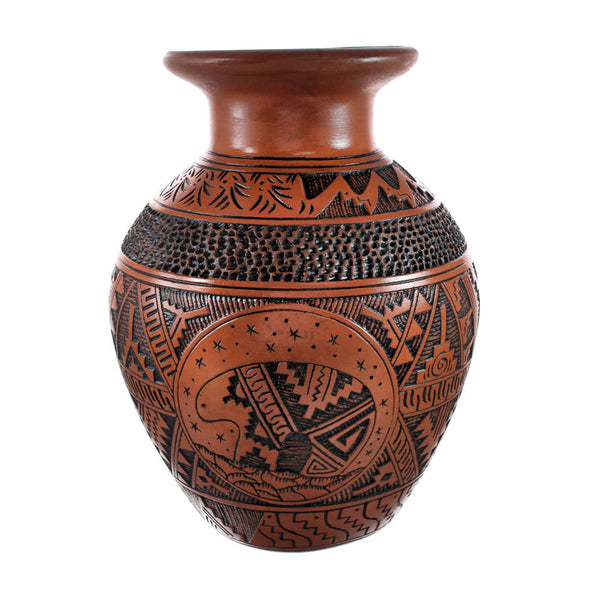 Bear Hand Crafted Navajo Pottery By Artist T.Tom And L.Sam AX129332