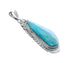 Turquoise Authentic Sterling Silver Navajo Pendant AX129368