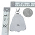 Native American Navajo Genuine Sterling Silver And Turquoise Pendant AX129381