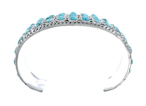 Sterling Silver Turquoise American Indian Cuff Bracelet AX129443