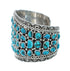 Sterling Silver Turquoise American Indian Cuff Bracelet AX129444