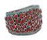 Native Ameican Coral Sterling Silver Cuff Bracelet AX129448